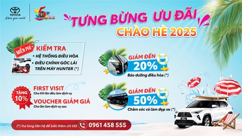 KHUYẾN MÃI DỊCH VỤ CHÀO HÈ 2025