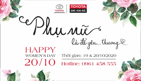 CHƯƠNG TRÌNH CHĂM SÓC KHÁCH HÀNG NHÂN NGÀY PHỤ NỮ VIỆT NAM 20/10/2020