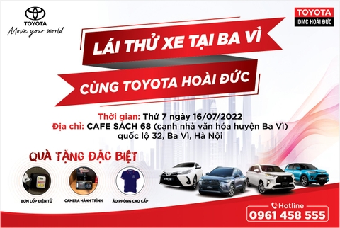 [SỰ KIỆN CUỐI TUẦN] LÁI THỬ XE TẠI BA VÌ CÙNG TOYOTA HOÀI ĐỨC