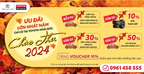 ƯU ĐÃI DỊCH VỤ LỚN NHẤT NĂM CHÀO THU 2024