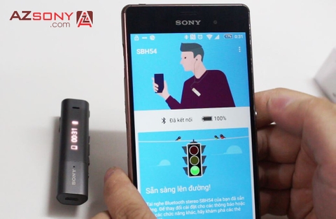 Hướng dẫn kết nối tai nghe Sony SBH54