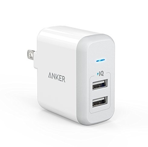 Sạc Anker 2 cổng 24W USB Wall Charger PowerPort cho đồ công nghệ
