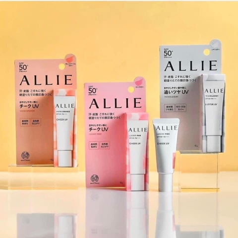 Phấn má dạng kem chống nắng SPF 50 PA++++ 𝑨𝒍𝒍𝒊𝒆 𝑲𝒂𝒏𝒆𝒃𝒐 𝑪𝒉𝒆𝒆𝒌 𝑼𝑽 15g