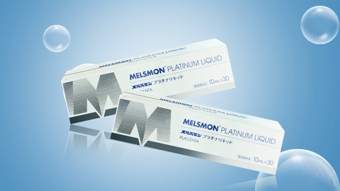 Nước Uống Trắng Da Nhau Thai Ngựa Melsmon Platinum Liquid Placenta Nhật Bản