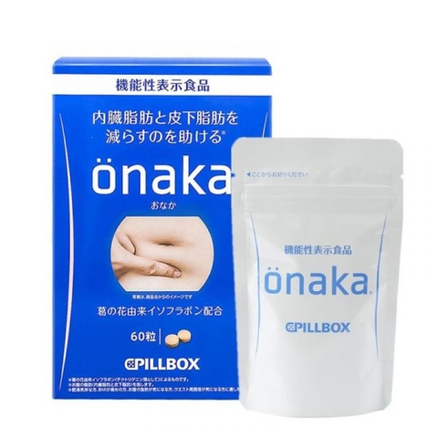 Viên uống giảm mỡ bụng Onaka Pillbox Nhật Bản 60 viên chính hãng