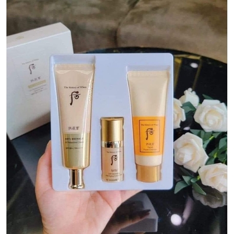 Set kem chống nắng Whoo Anti Wrinkle UV Protective Cream