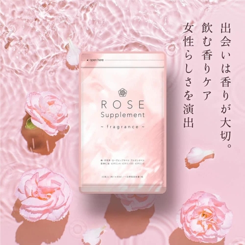 Viên Uống Thơm Cơ Thể Rose Supplement Gói 90 Viên