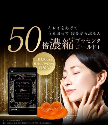 Viên Uống Nhau thai Placenta Gold Seedcoms 90 Viên
