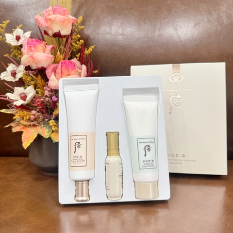 Set kem chống nắng Whoo Radiant White Tone Up Suncream