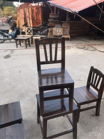 Ghế tựa 3 nan dọc 33x33x70