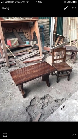 Bàn đuôi cá 80x40x50