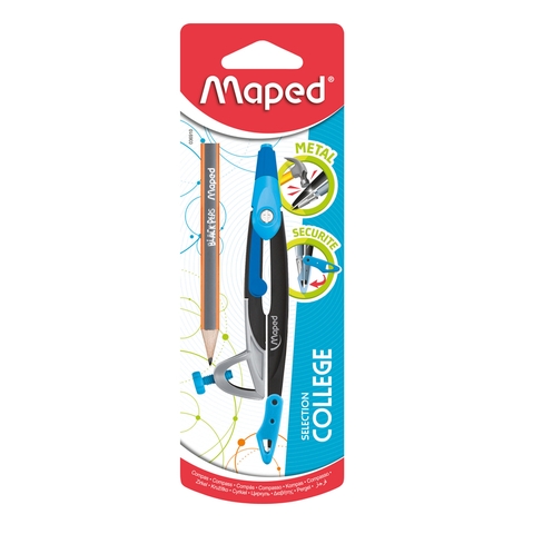 Vỉ Compa kim loại Mental Open - chì gỗ Maped