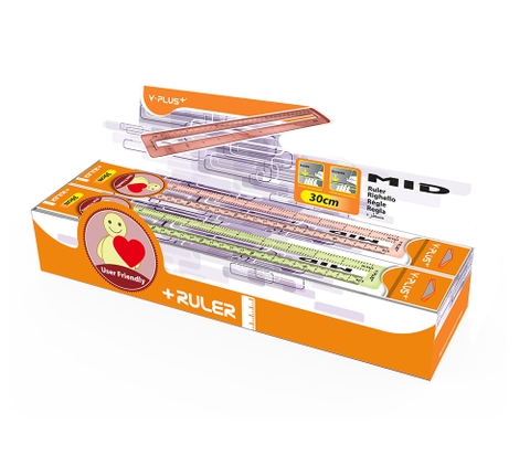 Thước kẻ MID 30Cm - Y PLUS