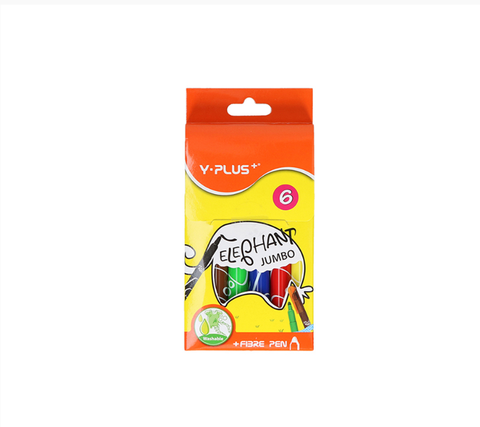 Bộ bút lông màu tô- 6 màu ELEPHANT JUMBO YPLUS