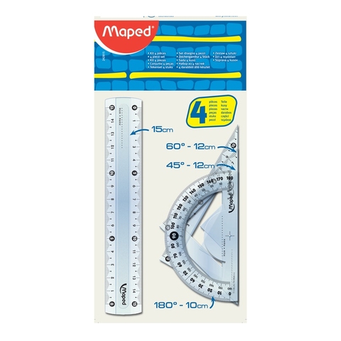 Bộ thước Star 4 món Maped