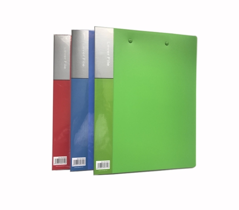 Bìa nhựa 2 kẹp sắt -D301A