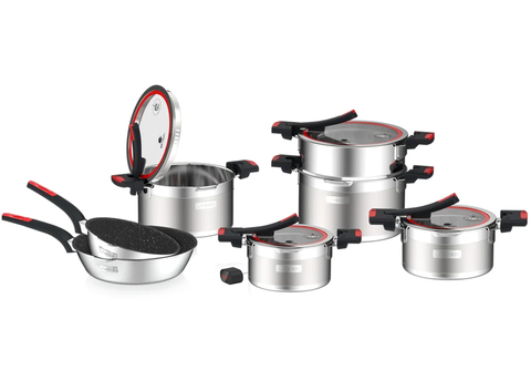 Bộ Nồi Inox Liền Khối Elmich Milano EL-8272