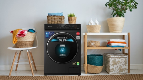 Máy giặt sấy Panasonic Inverter 9 kg NA-S96FR1BVT lồng ngang