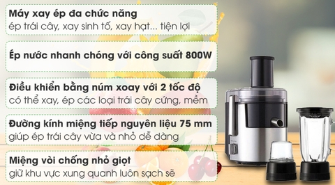Máy xay ép đa năng Panasonic MJ-DJ31SRA