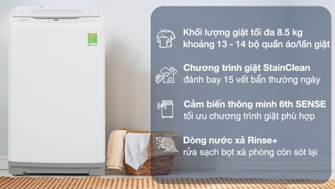 Máy giặt Whirlpool 8.5 kg VWVC8502FW