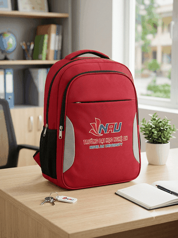 Xưởng May Balo Quà Tặng Trường Đại Học Nghệ An | In Logo Giá Tận Xưởng VietBags