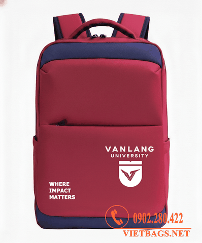Dịch Vụ May Balo Trường Đại Học Văn Lang - Vải 900D Trượt Nước Cao Cấp