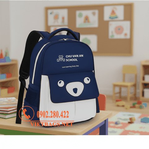 Sản Xuất Balo Mầm Non Trường Chu Văn An - Chất Lượng Cao | Vietbags