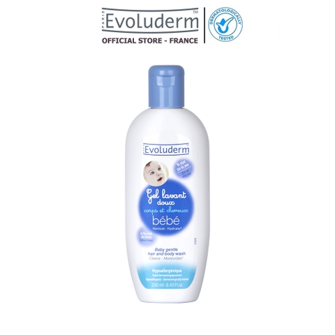 Gel tắm gội toàn thân cho bé Evoluderm - 250ml