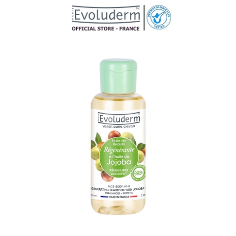 Tinh dầu làm đẹp toàn thân và tóc Evoluderm tinh chất Dầu Jojoba 100ml