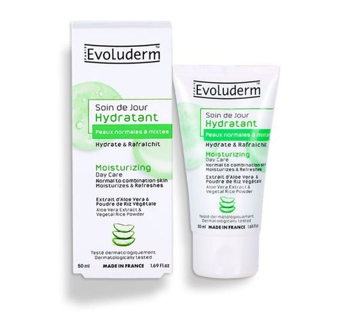 Kem dưỡng ẩm phục hồi Evoluderm Moisturizing chăm sóc da thường, da dầu hỗn hợp cho làn da mịn màng tươi sáng 50ml