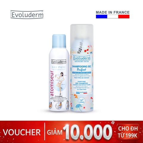 Combo xịt khoáng 150ml và dầu gội khô 200ml