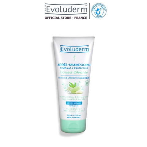 Dầu xả Evoluderm dưỡng chất Hạnh Nhân bảo vệ và nuôi dưỡng tóc thường 200ml