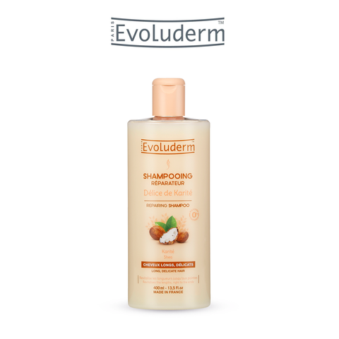 Dầu gội dành cho tóc dài và yếu dễ gãy rụng Evoluderm chiết xuất Bơ Hạt Mỡ - 400ml