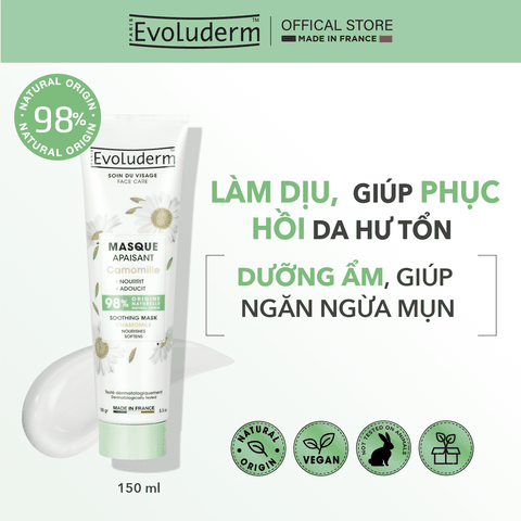 Mặt nạ Evoluderm làm dịu da chiết xuất hoa Cúc 150ml