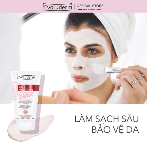 Sữa rửa mặt – Mặt nạ trị mụn 2 trong 1 Chiết xuất Bưởi Hồng dành cho da dầu mụn 150ml