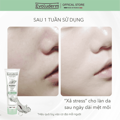 Mặt nạ dưỡng ẩm Evoluderm chiết xuất từ tinh chất đất sét 150ml