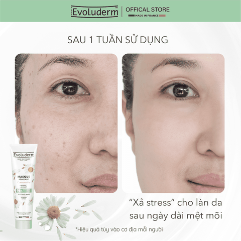 Mặt nạ Evoluderm làm dịu da chiết xuất hoa Cúc 150ml