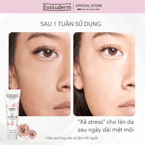 Mặt nạ Evoluderm làm trắng sáng làn da tinh chất Hoa Hồng 150ml