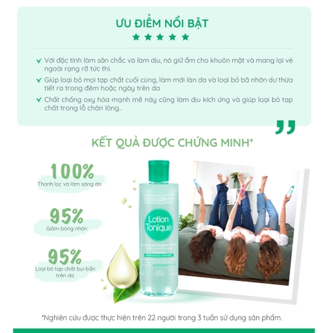 Nước hoa hồng Evoluderm dưỡng ẩm cho da hỗn hợp và dầu mụn 250ml