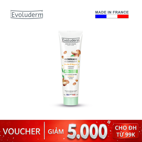 Gel tẩy tế bào chết Evoluderm chiết xuất từ tinh dầu Argan 150ml