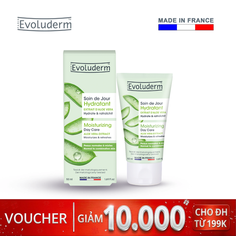 Kem dưỡng ẩm phục hồi Evoluderm Moisturizing chăm sóc da thường, da dầu hỗn hợp cho làn da mịn màng tươi sáng 50ml