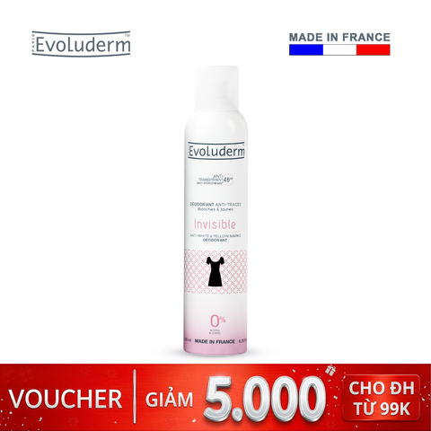 Xịt khử mùi chống mồ hôi 48H, chống vết trắng và vàng vô hình