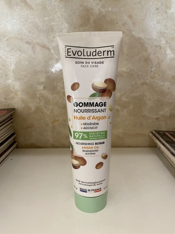 Gel tẩy tế bào chết Evoluderm chiết xuất từ tinh dầu Argan 150ml