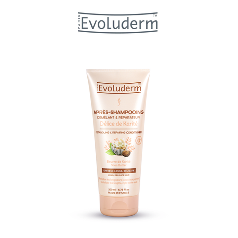 Dầu xả Evoluderm dưỡng chất Bơ Hạt Mỡ sửa chữa và nuôi dưỡng tóc dài mỏng manh 200ml