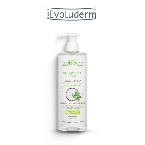 Gel tắm thải độc da Evoluderm hương Dừa 500ml