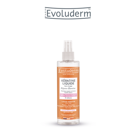 Xịt dưỡng giúp nuôi dưỡng phục hồi độ bóng cho tóc khô và xỉn màu Evoluderm Brume Cheveur Keratine 250ml