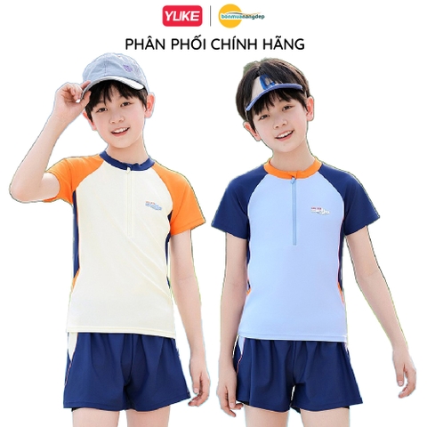 Đồ bơi trẻ em bé trai hai mảnh YUKE, mẫu mới 2026, đồ bơi bé trai chống nắng nhanh khô YY7531