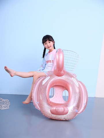 Phao bơi xỏ chân hồng hạc kỳ lân có kim tuyến