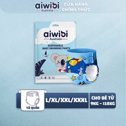Tã bỉm bơi cho bé AIWIBI dạng quần chống thấm nước