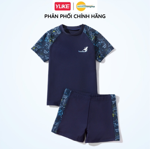 Đồ bơi bé trai YUKE tay ngắn quần đùi phong cách thể thao swimboy